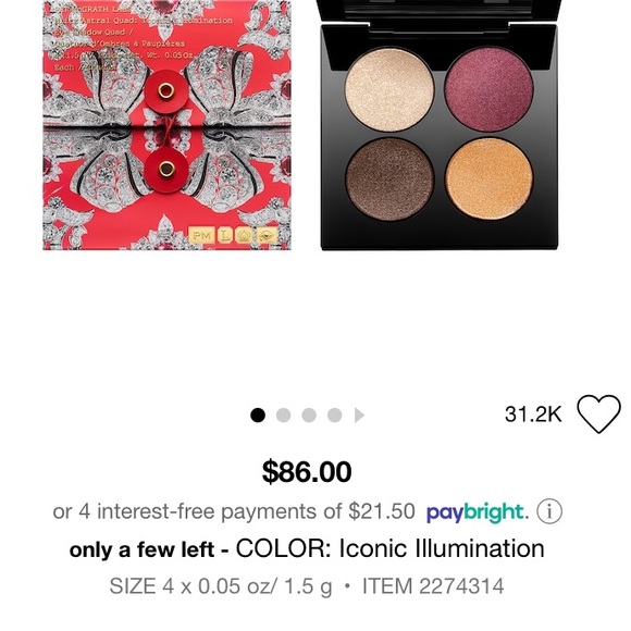 🚫SOLD🚫 Pat McGrath Blitz Astral Quad Eyeshadow - Picture 2 of 3